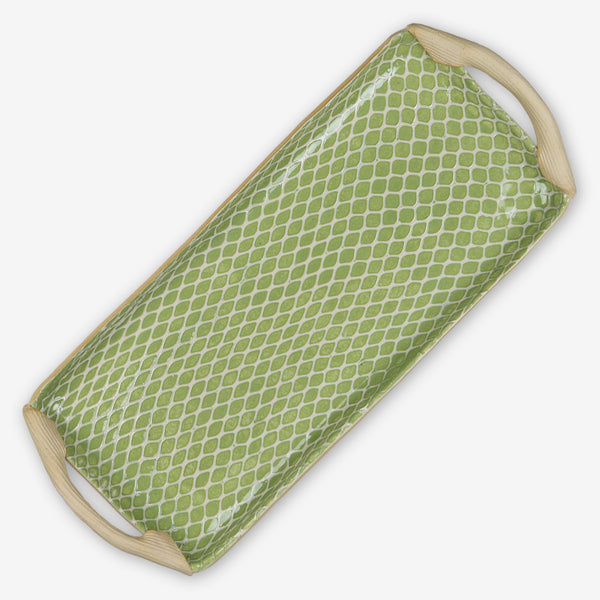 Terrafirma Ceramics: Tart Tray with Handles: Taj Citrus