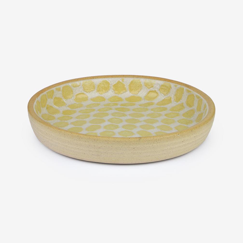 Terrafirma Ceramics: Wine Coaster: Dot Butter