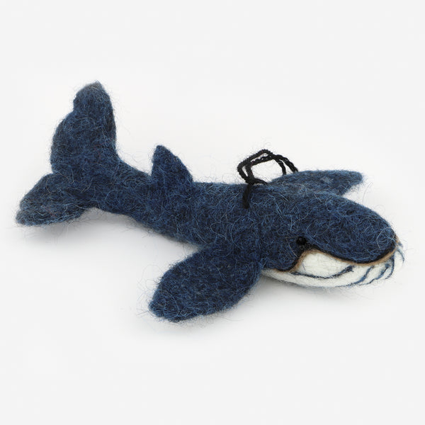 The Au Gres Sheep Factory: Needlefelt Ornaments: Blue Whale