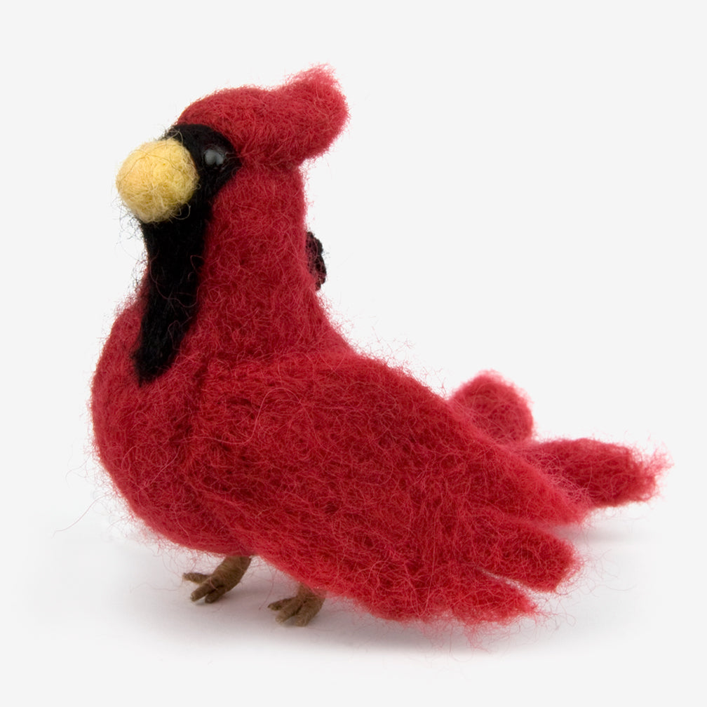 The Au Gres Sheep Factory: Needlefelt Ornaments: Cardinal