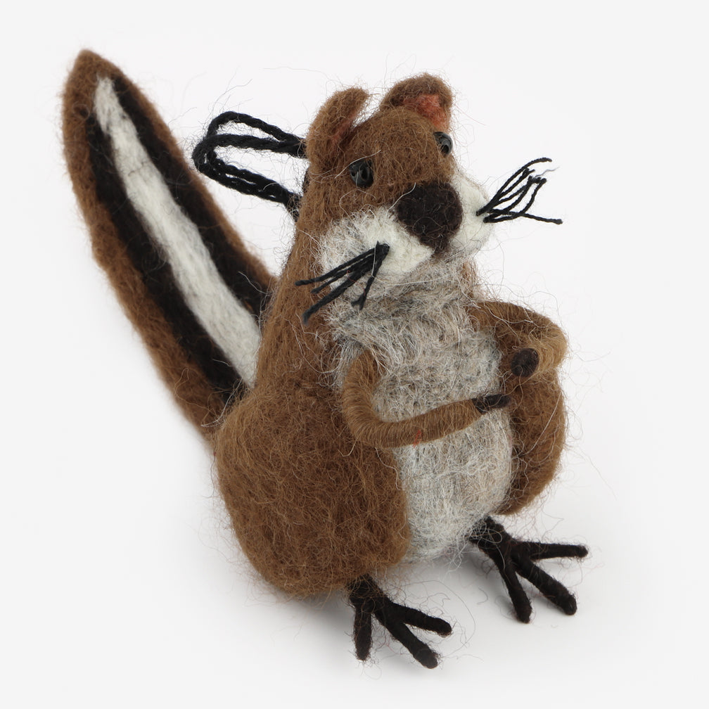 The Au Gres Sheep Factory: Needlefelt Ornaments: Chipmunk