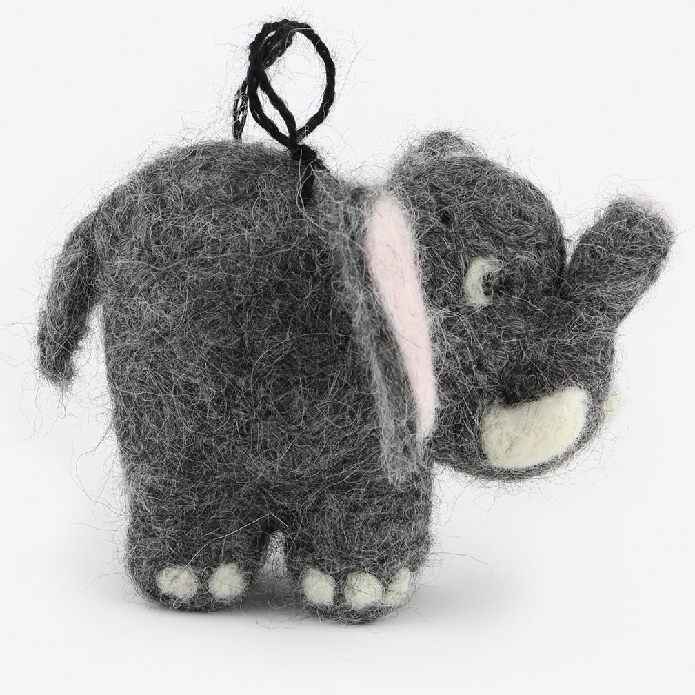 The Au Gres Sheep Factory: Needlefelt Ornaments: Elephant