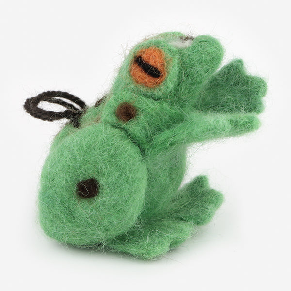 The Au Gres Sheep Factory: Needlefelt Ornaments: Frog