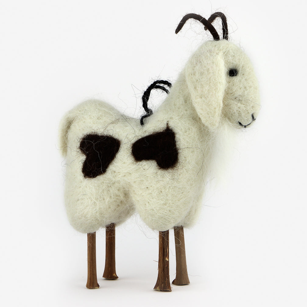 The Au Gres Sheep Factory: Needlefelt Ornaments: Goat