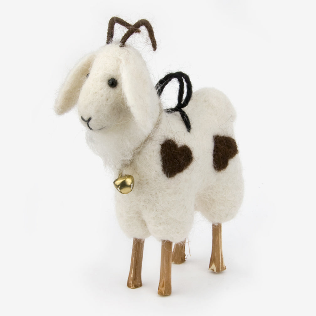 The Au Gres Sheep Factory: Needlefelt Ornaments: Goat