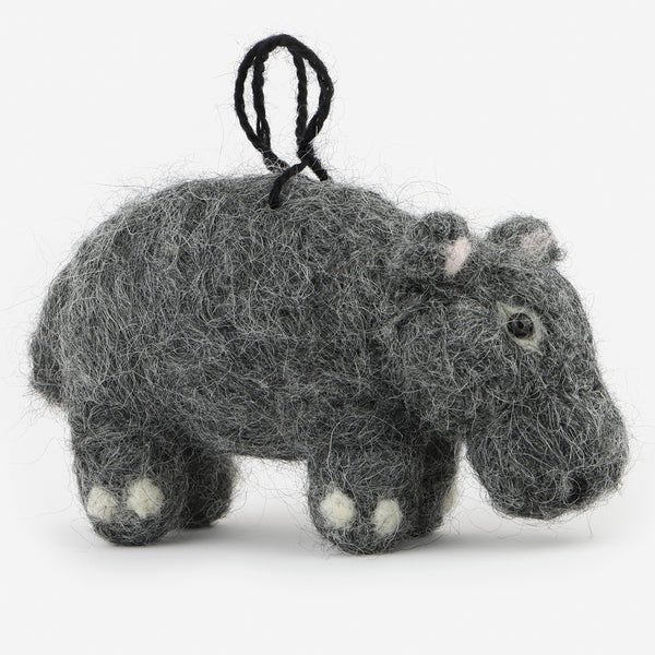 The Au Gres Sheep Factory: Needlefelt Ornaments: Hippo