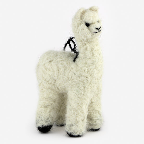 The Au Gres Sheep Factory: Needlefelt Ornaments: Llama