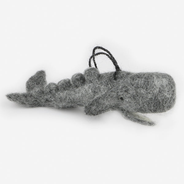 The Au Gres Sheep Factory: Needlefelt Ornaments: Moby Dick Whale