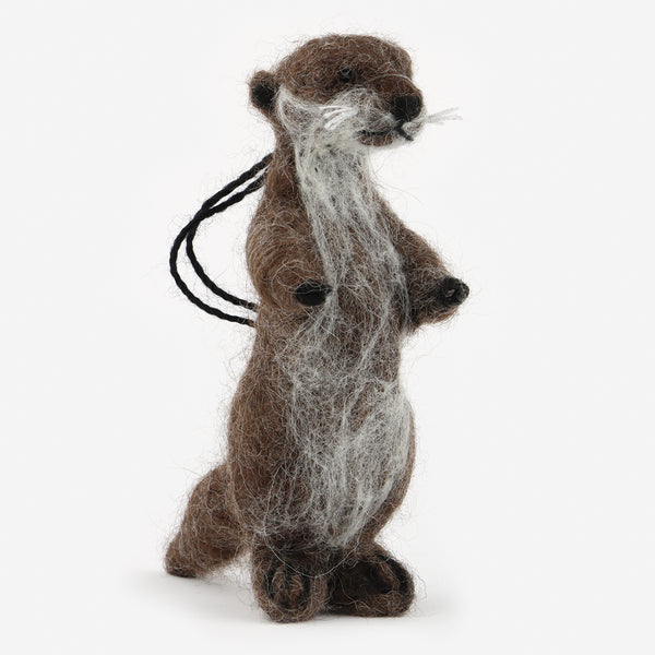 The Au Gres Sheep Factory: Needlefelt Ornaments: Otter