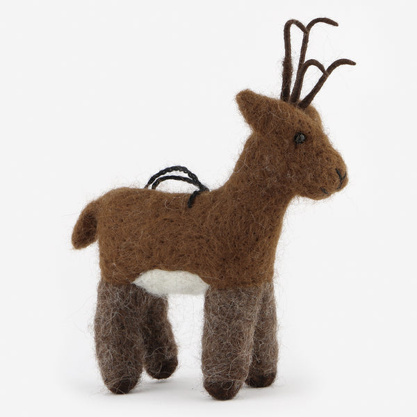 The Au Gres Sheep Factory: Needlefelt Ornaments: Reindeer