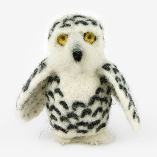 The Au Gres Sheep Factory: Needlefelt Ornaments: Snowy Owl