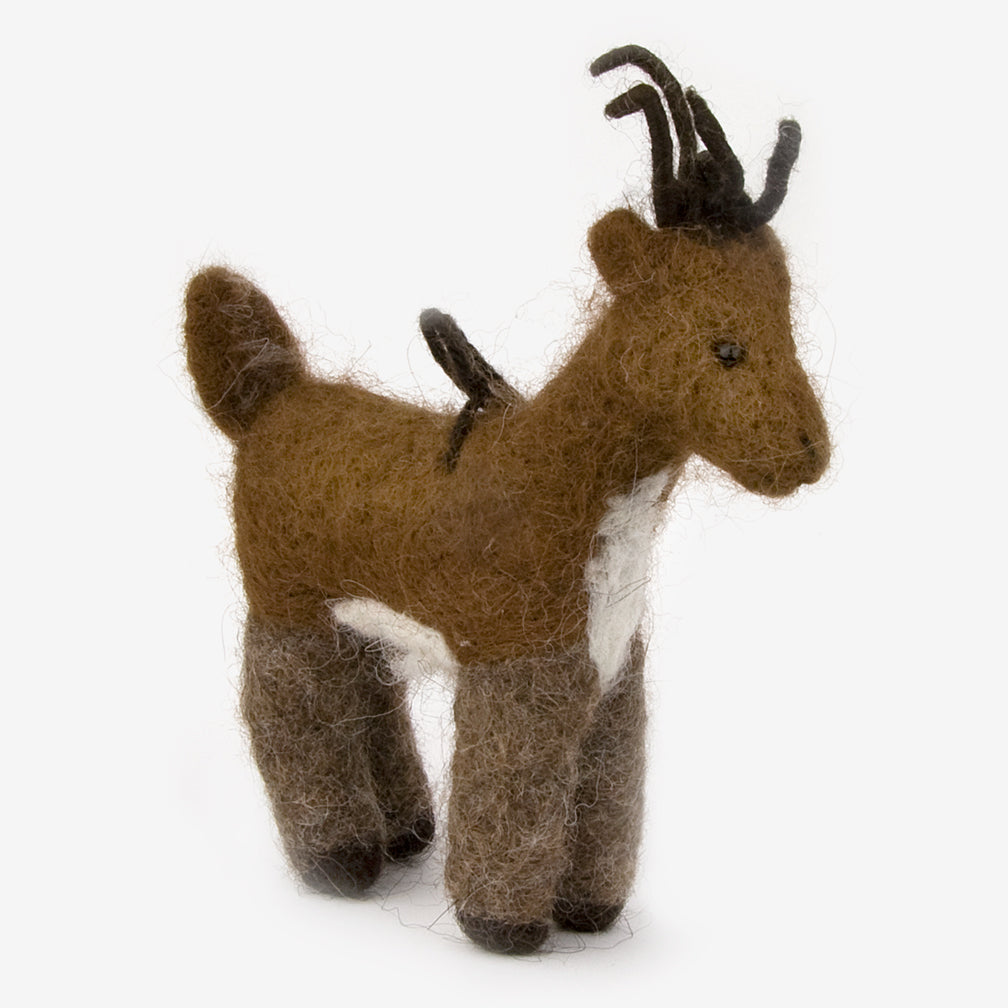 The Au Gres Sheep Factory: Needlefelt Ornaments: Whitetail Deer