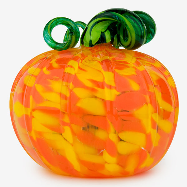 The Glass Forge: Extra Large Pumpkin: Yellow Orange