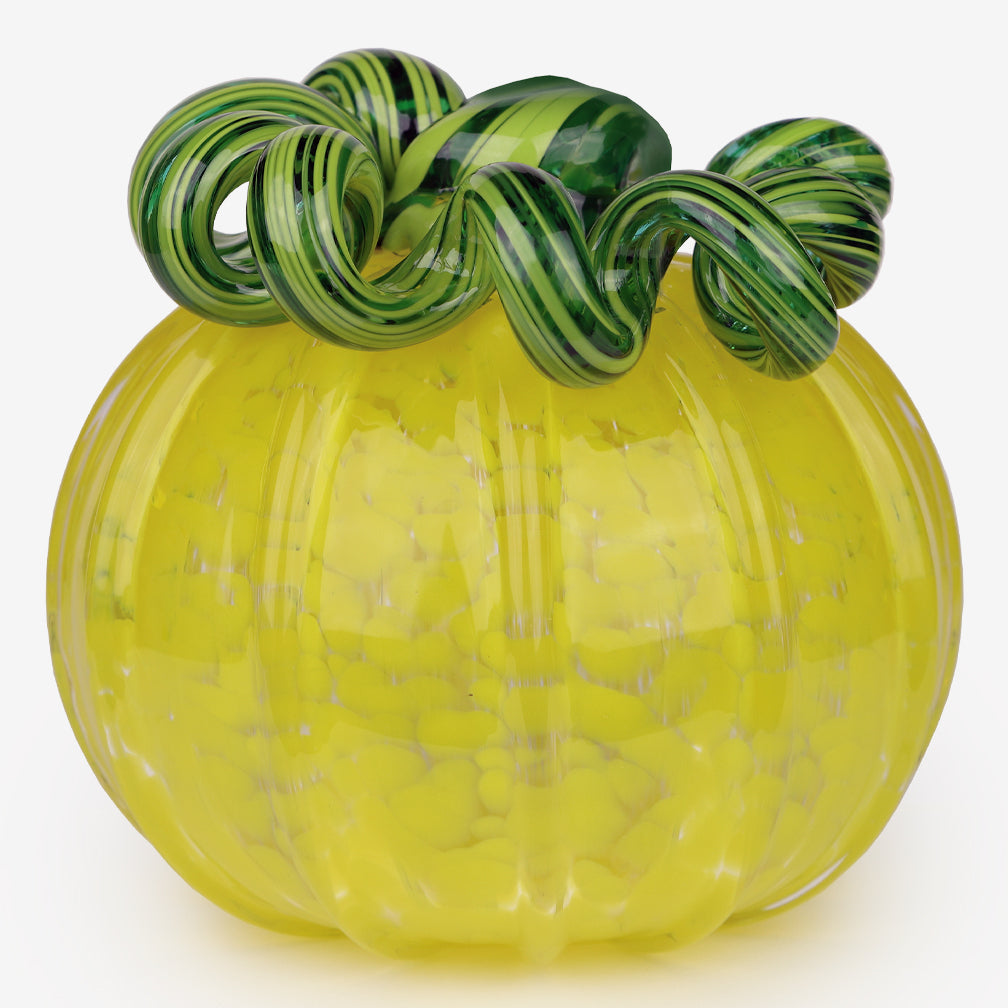 The Glass Forge: Extra Large Pumpkin: Yellow