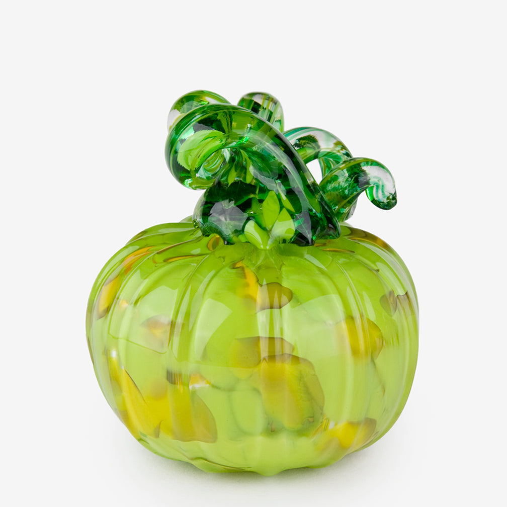 The Glass Forge: Medium Pumpkin: Green Yellow