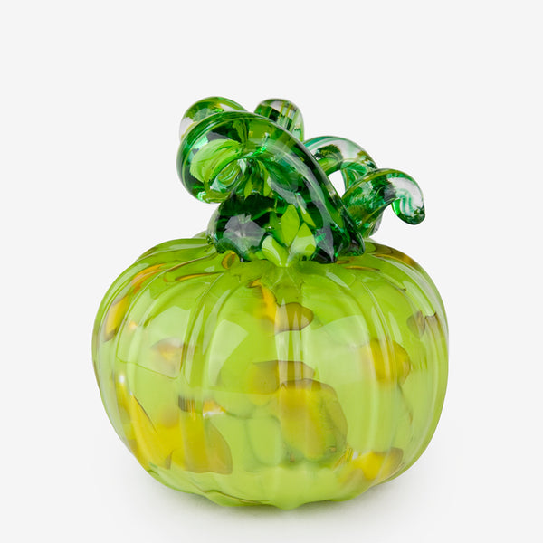 The Glass Forge: Medium Pumpkin: Green Yellow