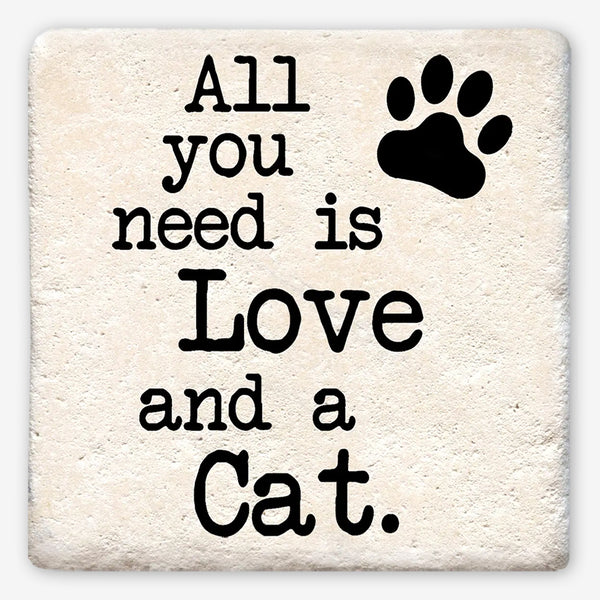 Tipsy Coasters: All You Need Is Love and A Cat