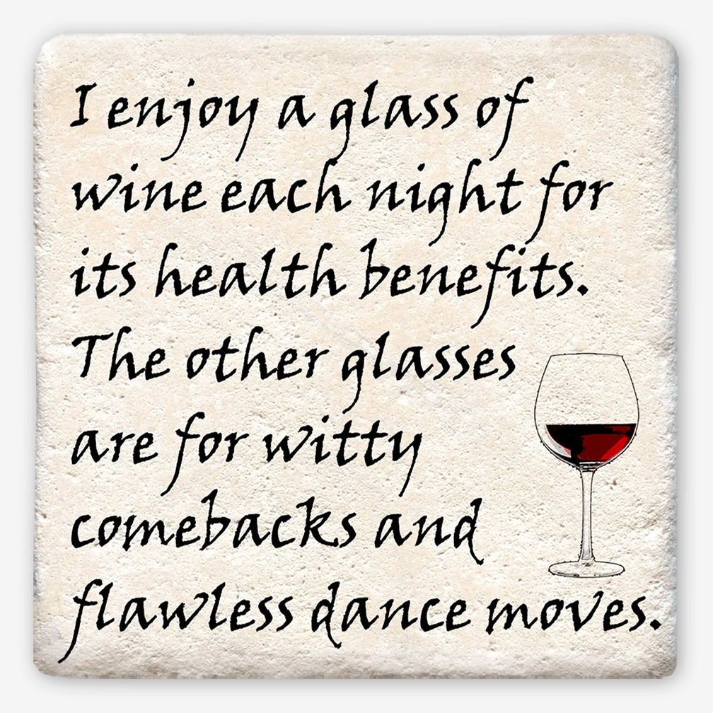 Tipsy Coasters: I Enjoy a Glass of Wine