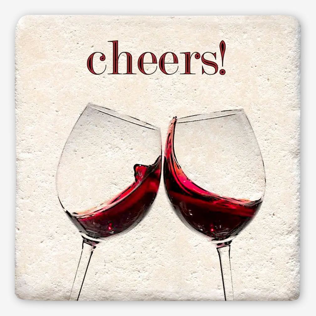 Tipsy Coasters: Cheers Red Wine