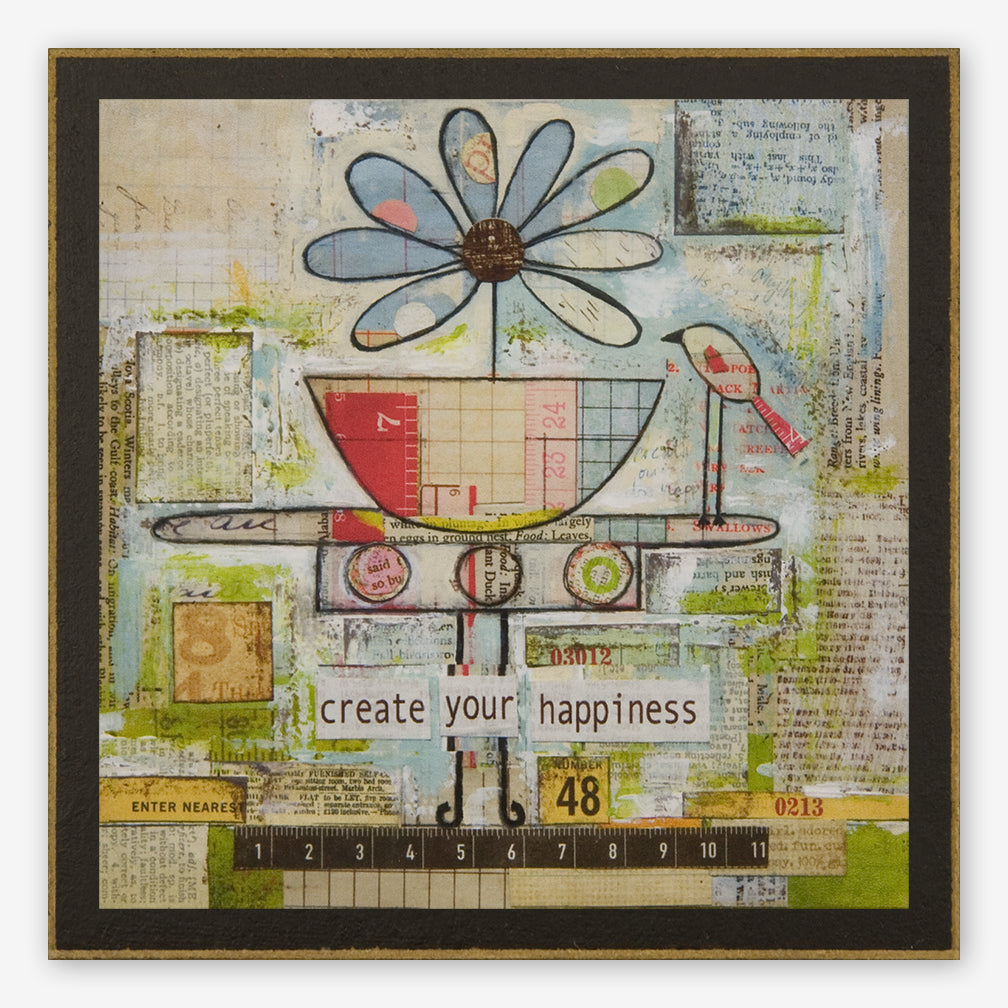 Vintage Girl Designs Wood Plaque: Create
