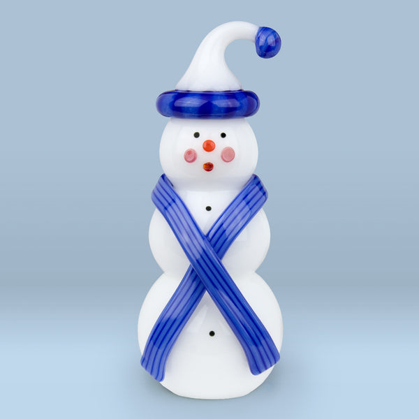 Vitrix Hot Glass Studio: Snowmen: Blue Stocking