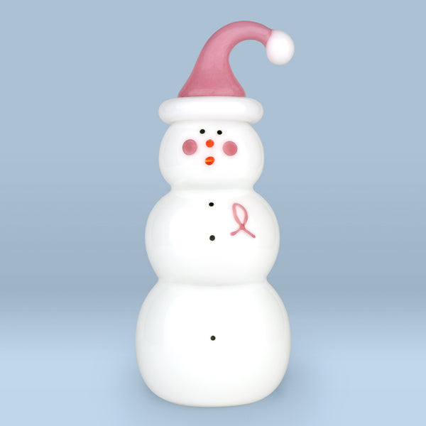 Vitrix Hot Glass Studio: Snowmen: Breast Cancer