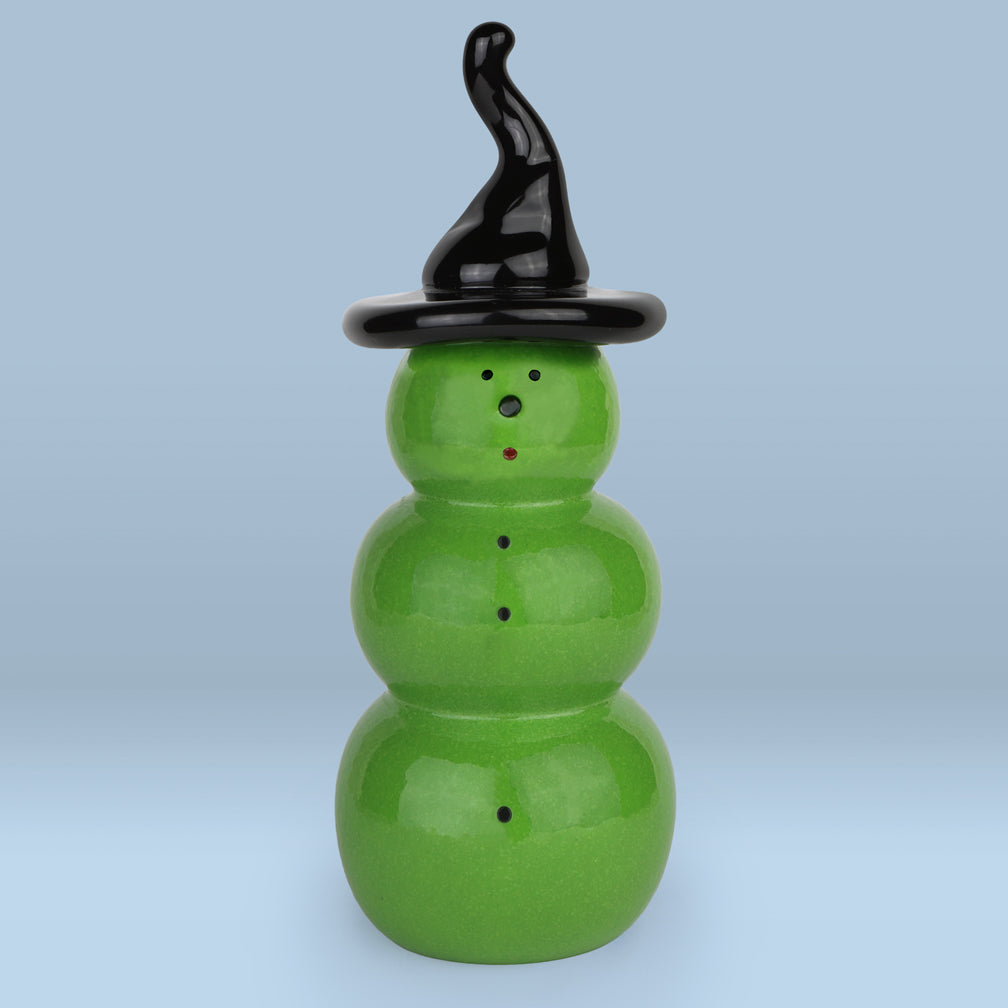 Vitrix Hot Glass Studio: Snowmen: Green Witch
