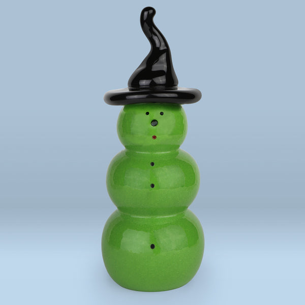 Vitrix Hot Glass Studio: Snowmen: Green Witch