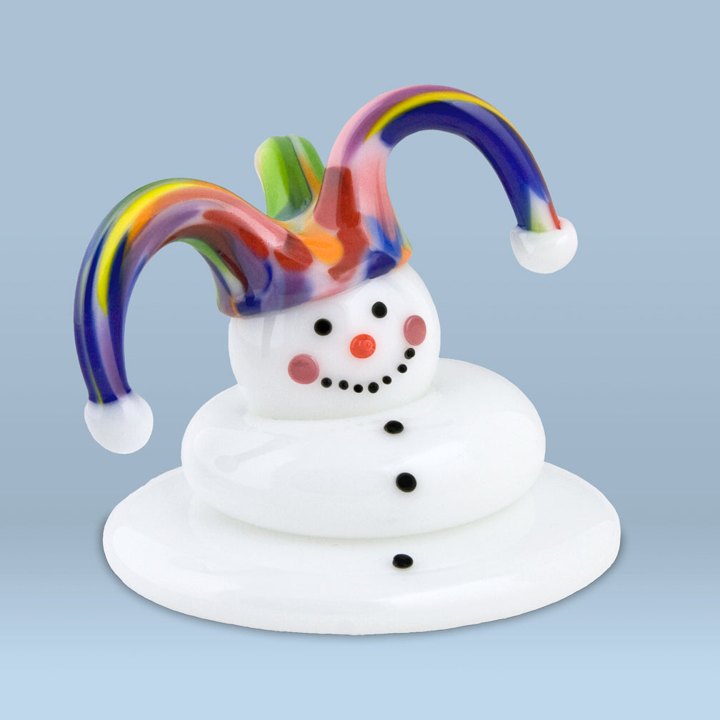 Vitrix Hot Glass Studio: Snowmen: Jester Melted
