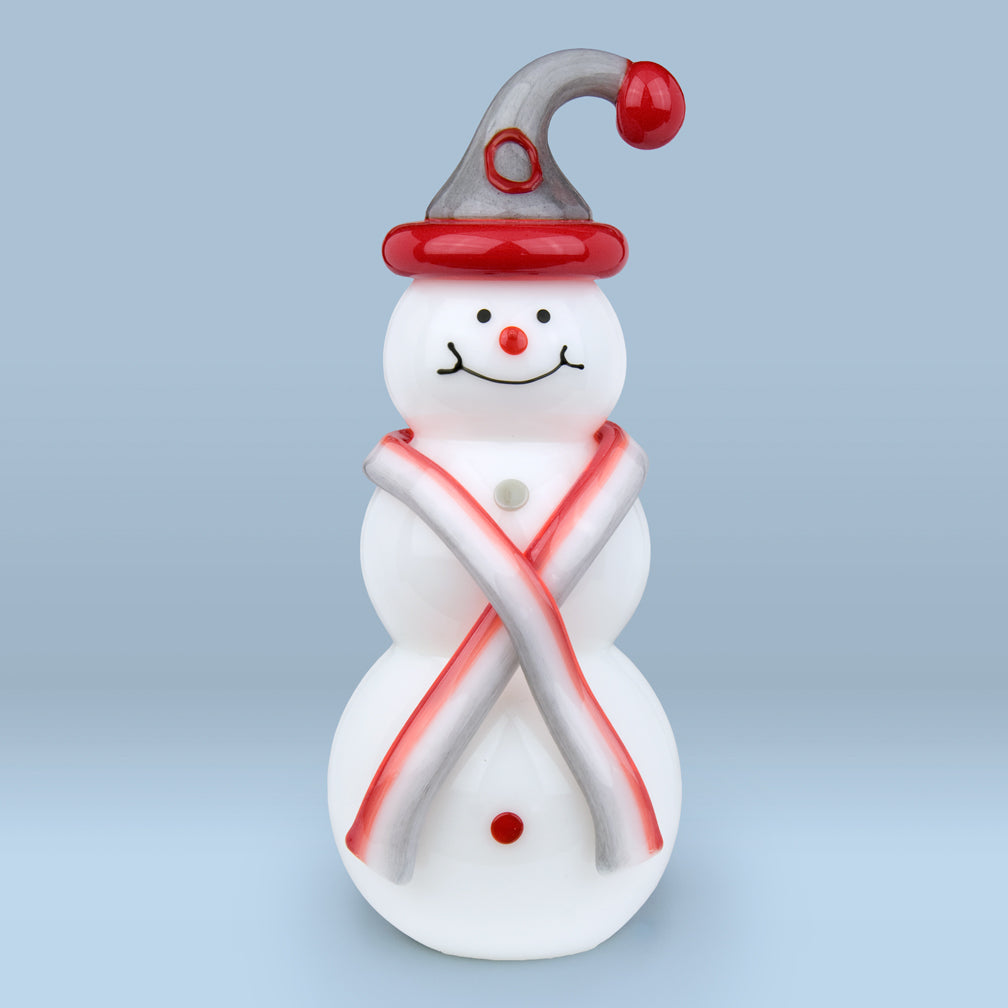 Vitrix Hot Glass Studio: Snowmen: OSU Hat & Scarf