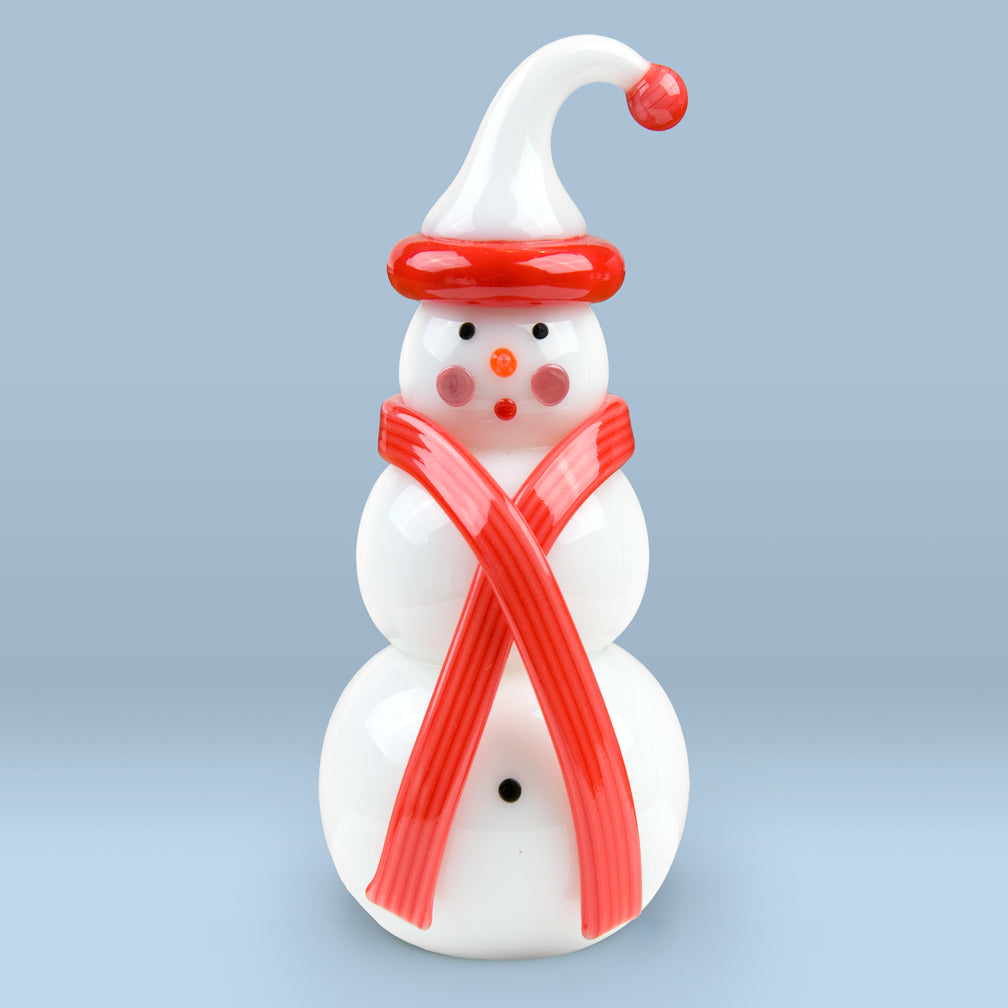 Vitrix Hot Glass Studio: Snowmen: Red Stocking