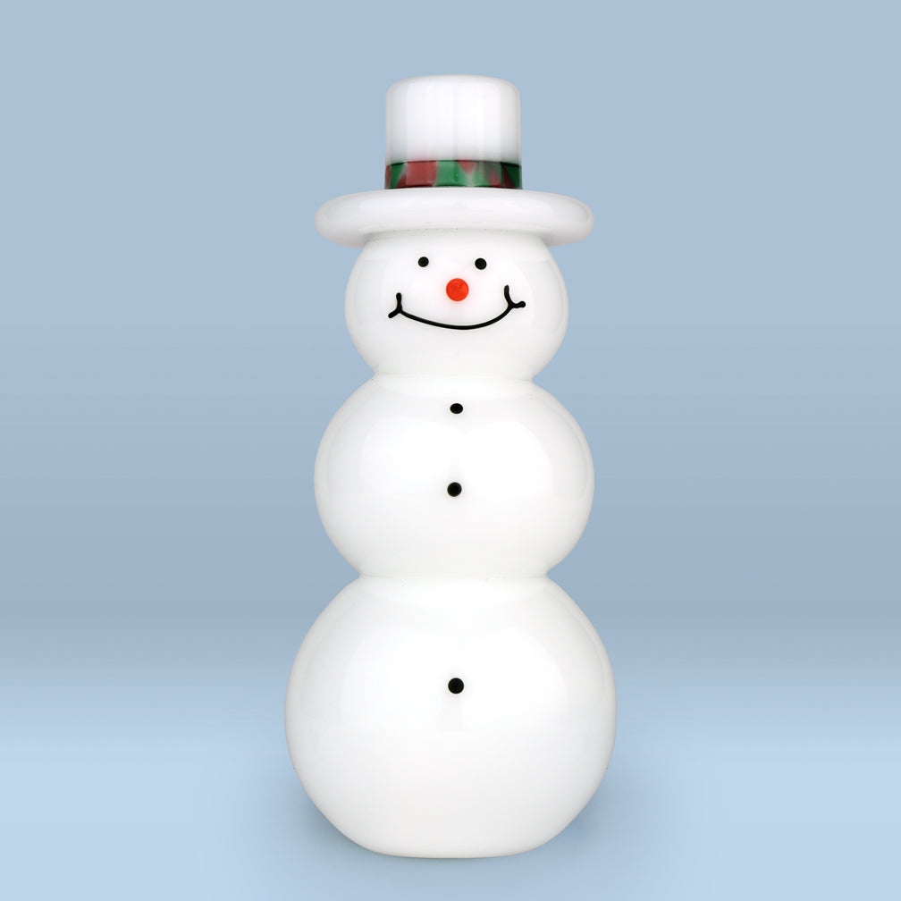 Vitrix Hot Glass Studio: Snowmen: White Top Hat