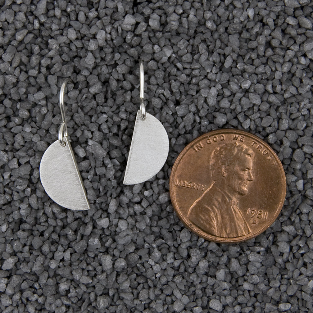 Zina Kao Exclusives Wire Earrings: Single Harlequin, Silver