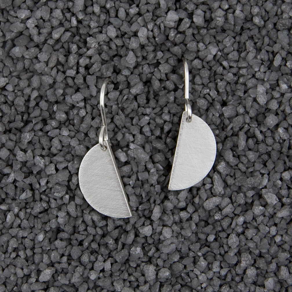Zina Kao Exclusives Wire Earrings: Single Harlequin, Silver