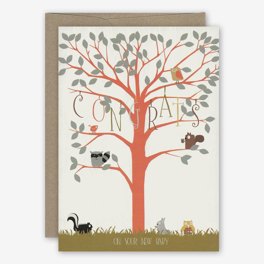 23rd Day Baby Card: Woodland Baby