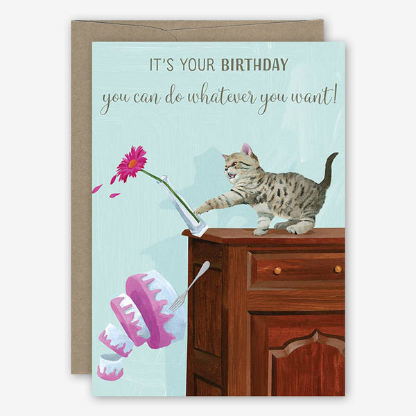 23rd Day Birthday Card: Bad Kitten