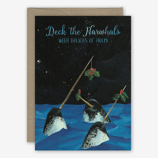 23rd Day Holiday Card: Narwhals