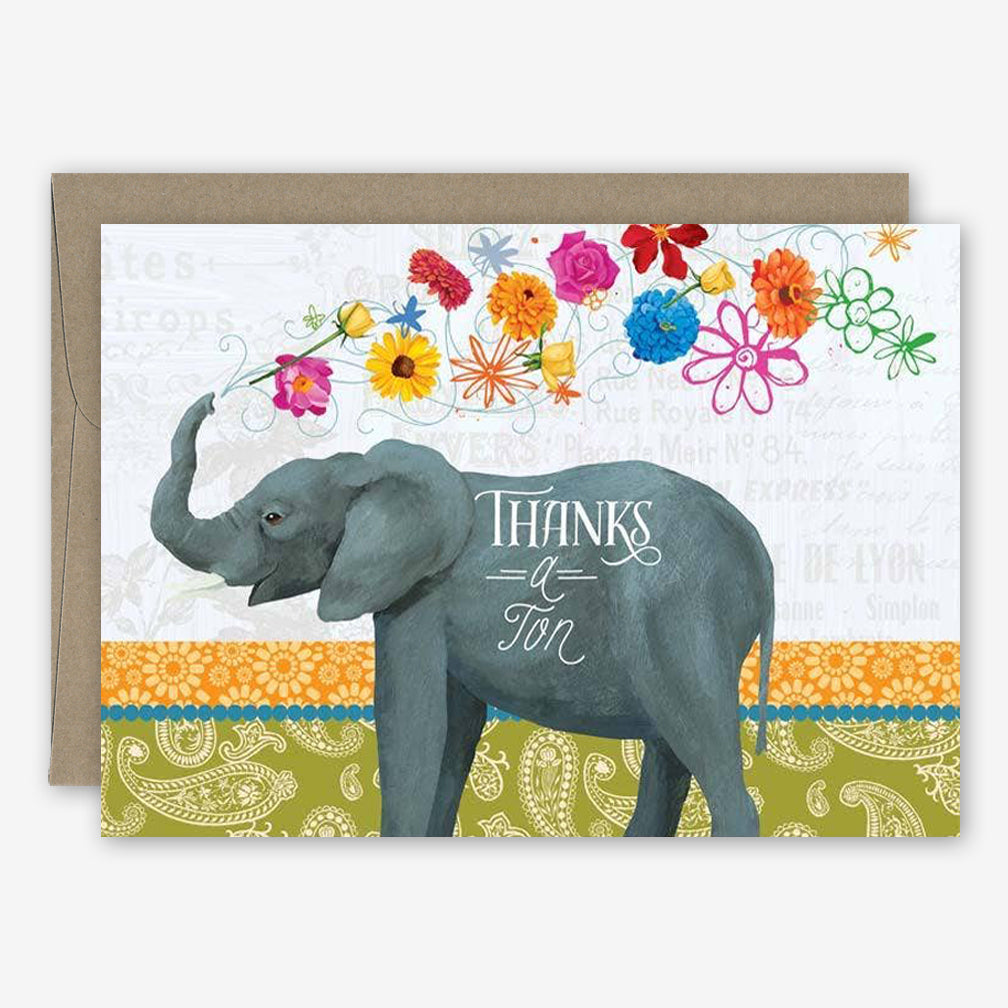 23rd Day Thank You Card: Elephant