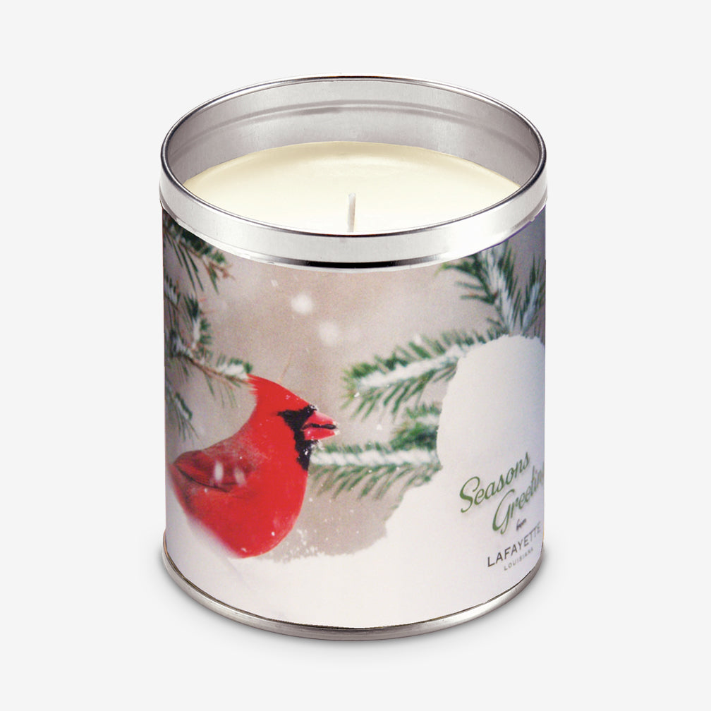 Aunt Sadie's Candles: Red Cardinal in Snow, Bayberry