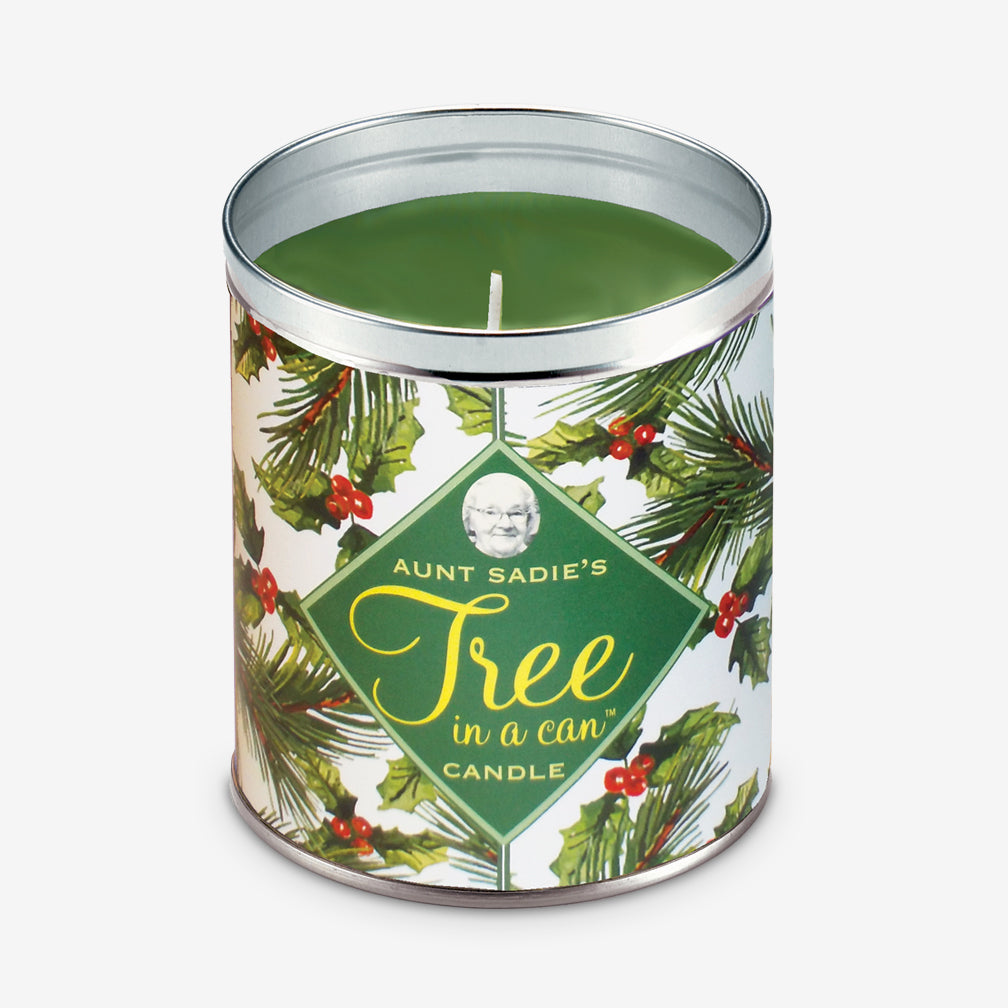 Aunt Sadie's Candles: Tree In a Can: Holly, Famous Pine