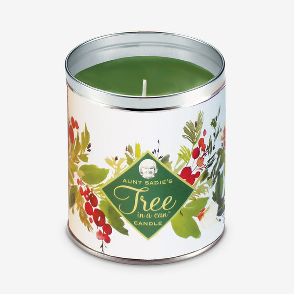 Aunt Sadie's Candles: Tree In a Can: Watercolor, Famous Pine