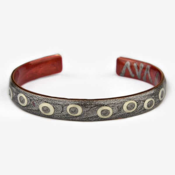 Ava Austin Studios: Planets FaCuff: Pewter with Pewter Planets