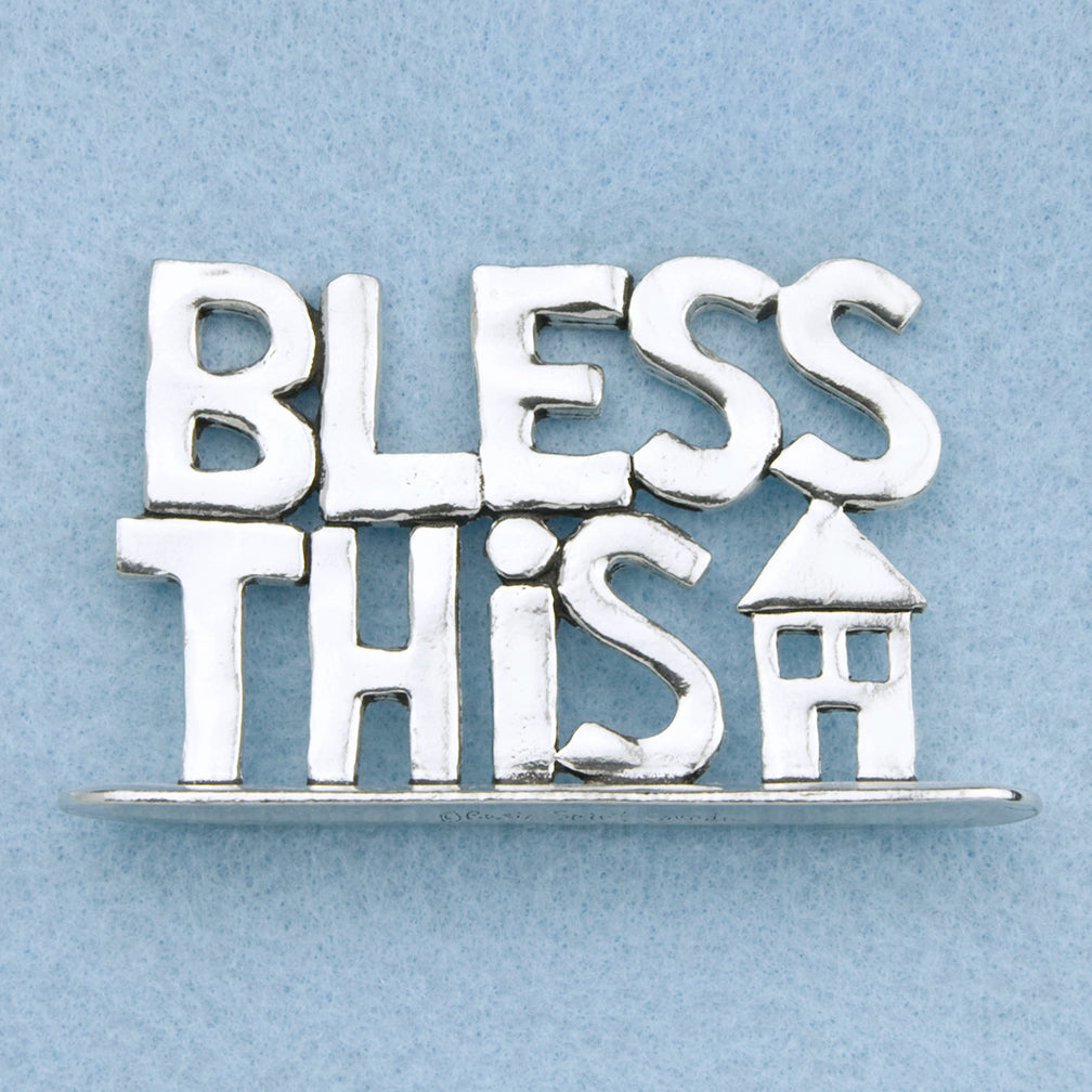 Basic Spirit: Plaque: Small Standing Word, Bless This House