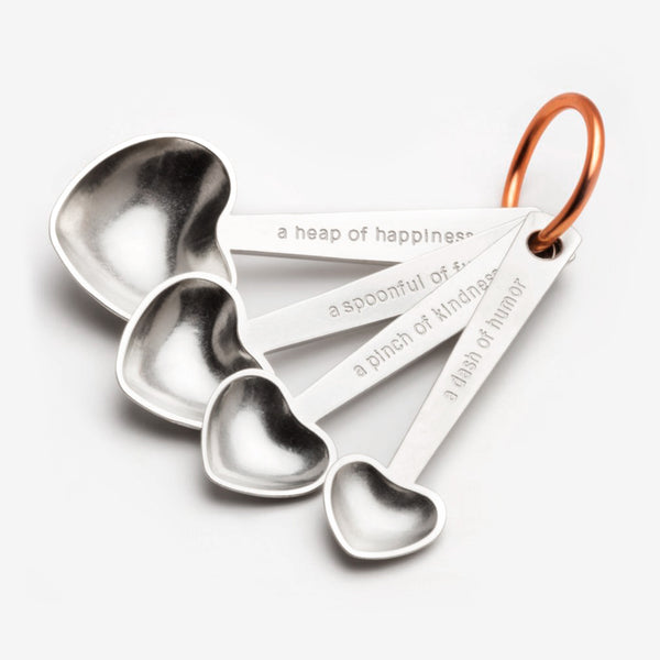 Beehive Handmade: Measuring Spoon Set: Quote/Heart