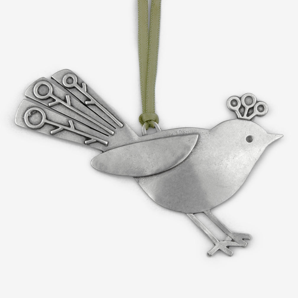 Beehive Handmade: Holiday Ornament: Fancy Bird (Facing Right)