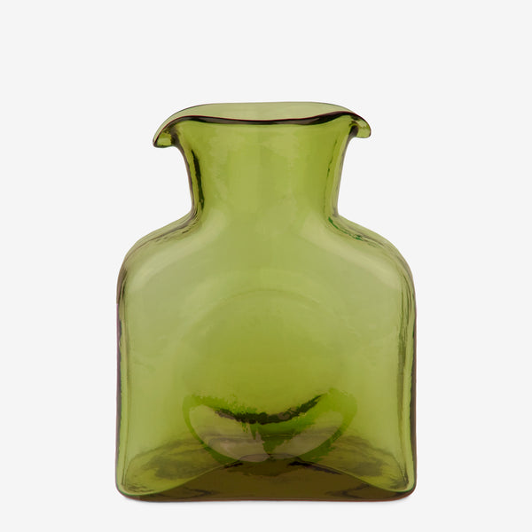 Blenko Glass Company: Mini Classic Water Bottle: Olive