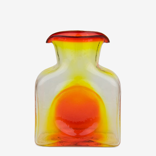 Blenko Glass Company: Mini Classic Water Bottle: Tangerine