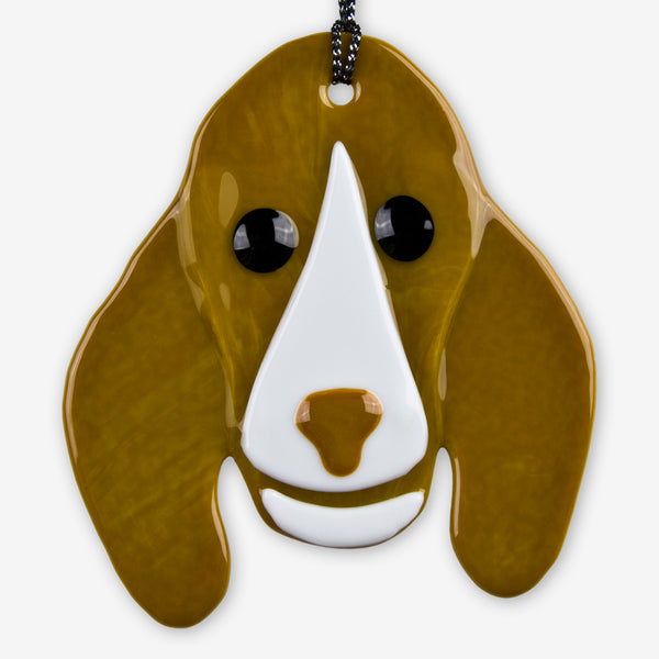 Charlotte Arvelle Glass: I'm A Pup Ornament: Guy