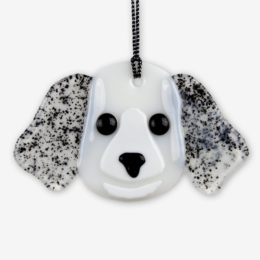 Charlotte Arvelle Glass: I'm A Pup Ornaments: Pepper