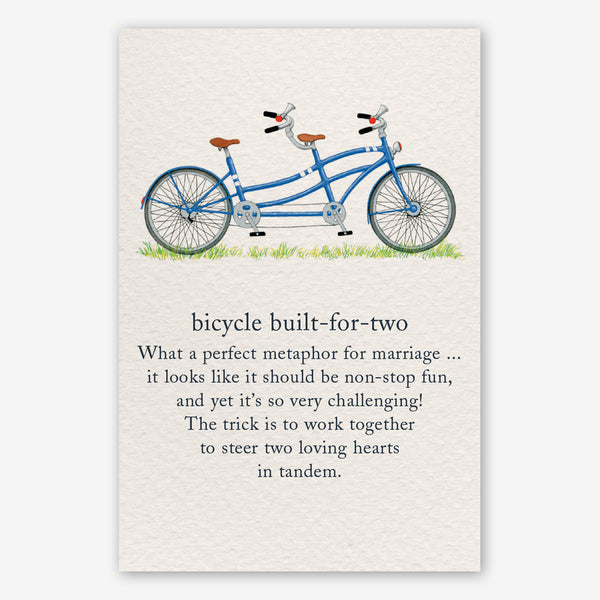 Cardthartic Anniversary Card: Bicycle Built-for-Two